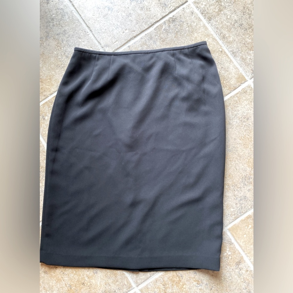 NWT Kasper - Black midi pencil skirt, Size: 10